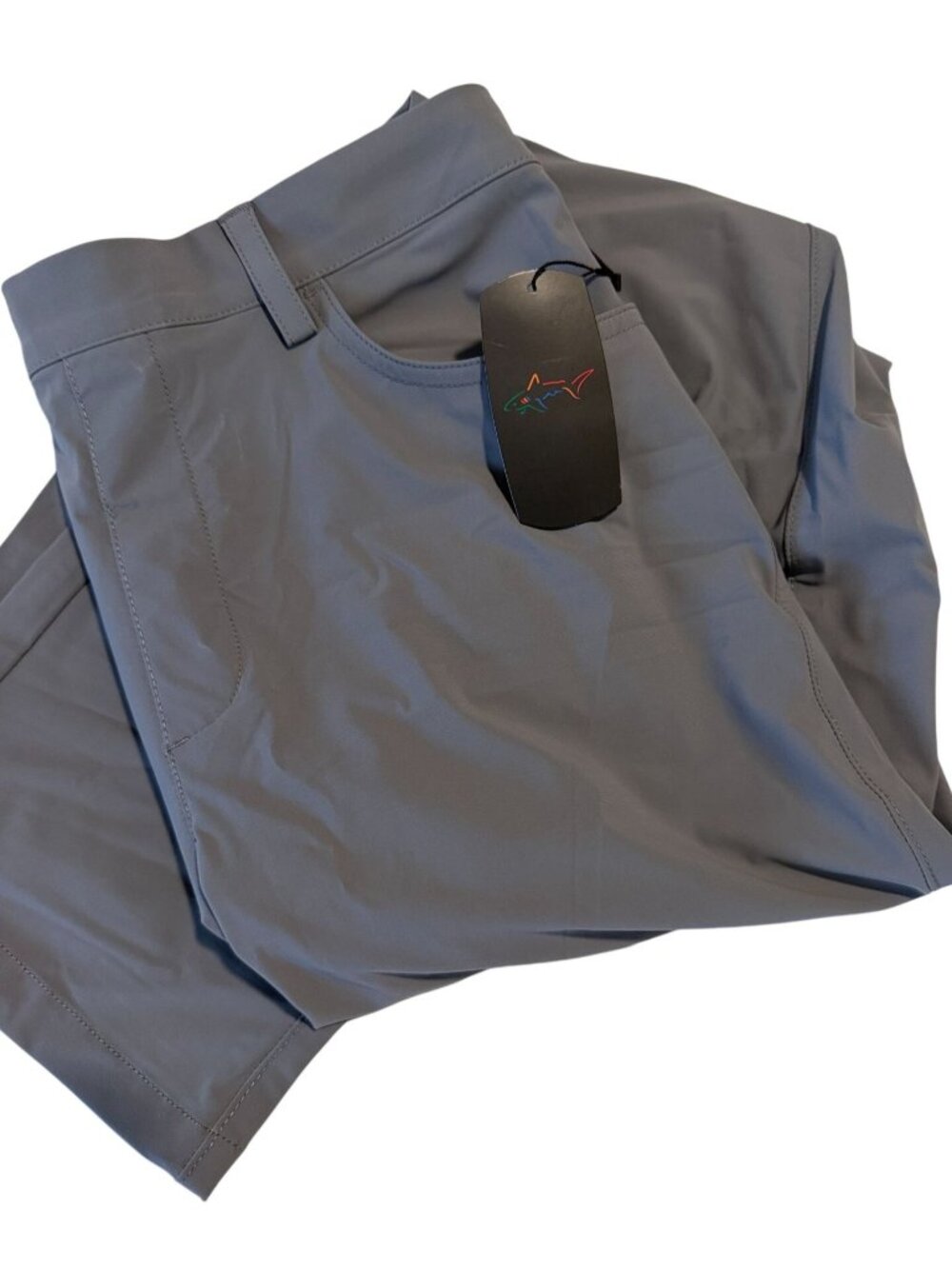 Greg Norman Gray Pull On Travel Comfort Pants Size 34/30 NWT